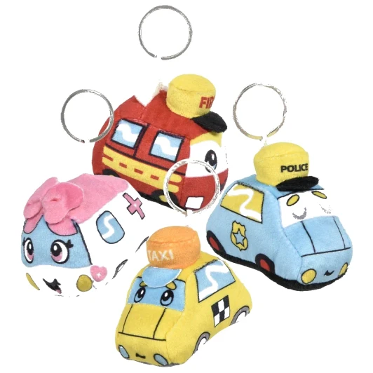 Vehicles Backpack Clip Plush Toys Bulk 360 Pieces