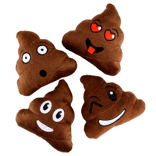Plush Emoticon Poop Toys Bulk 144 Pieces