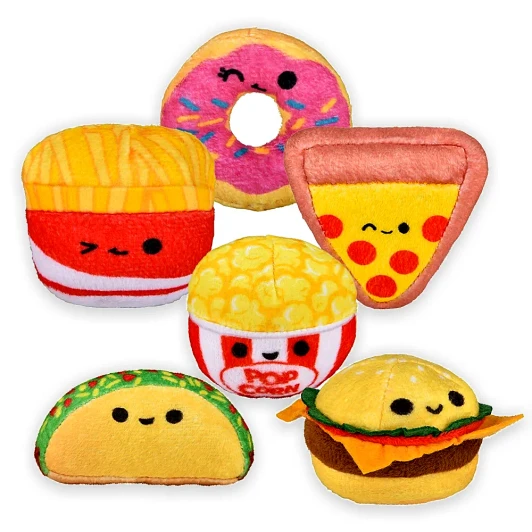 Mini Fun Food Plush Toy Mix Bulk 288 Pieces