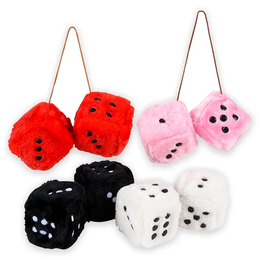Plush Dice Toys Bulk 120 Pieces