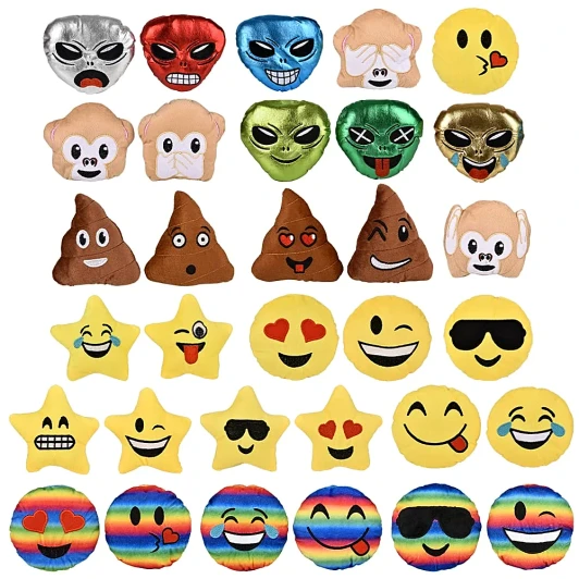 Emoticon Plush Toy Mix Bulk 288 Pieces