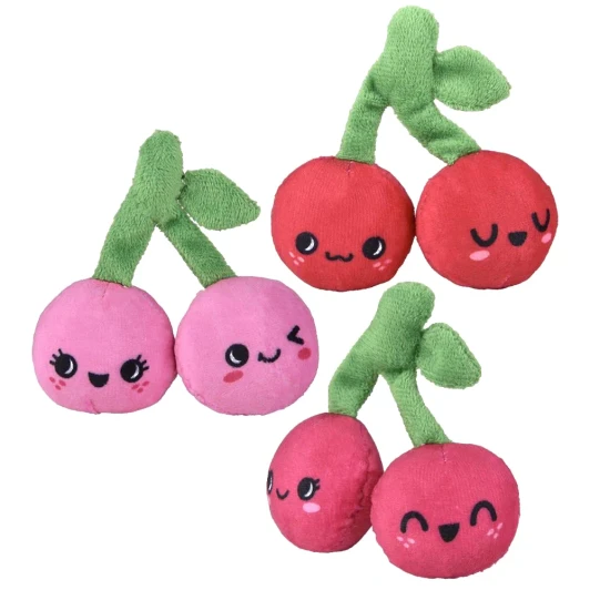 Mini Plush Cherry Toys Bulk 144 Pieces
