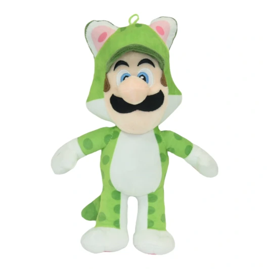 Super Mario Luigi in the Cat Suit, 12 inch plush, front view
