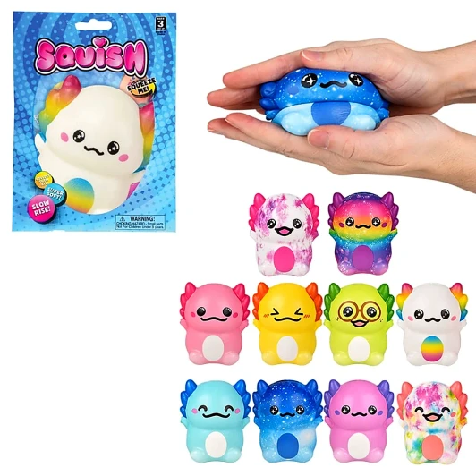 Squish Axolotl Toys Bulk 144 Pieces