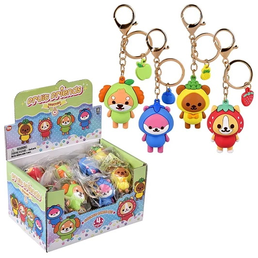 Kawaii Fruit Animal Clip-On Toys Bulk 288 Pieces