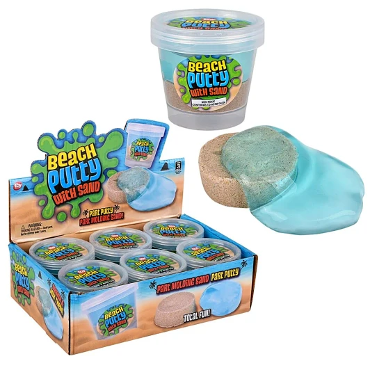 Beach Putty Display Toys Bulk 72 Pieces