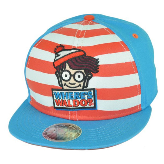 Where's Waldo Wally Flatbill Cartoon Snapback Cap Size Adult Main Picture