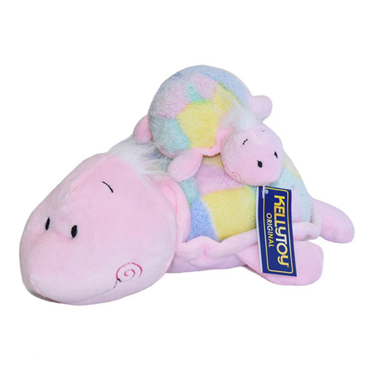 Turtle and Baby Plush Toy with Lullaby Music Wind Up Pink 12 Inch Main Picture