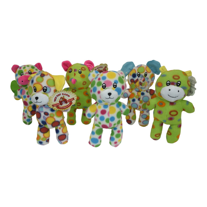 Plush Toys 6 Assorted Stuffed Animals Quantity of 120 - 9 Inch Mix