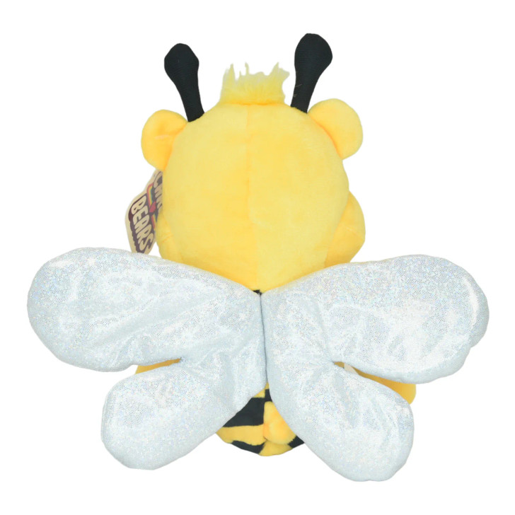 Care Bears Funshine Bear bumblebee plush toy with wings and antenna - back view