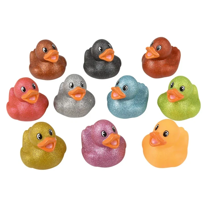 Glitter Rubber Duckies - 2 Inch - Case of 300
