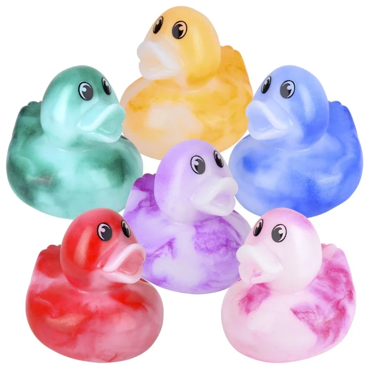 Marble Rubber Duckies - 2 Inch - Case of 300 - Assorted