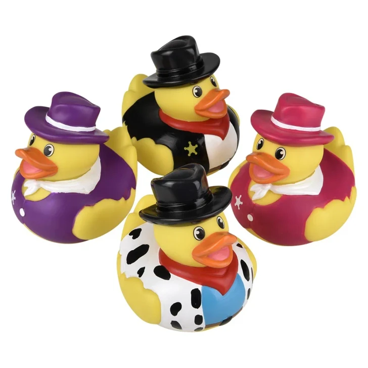 Cowboy Rubber Duckies - 3.75 Inch - Case of 72