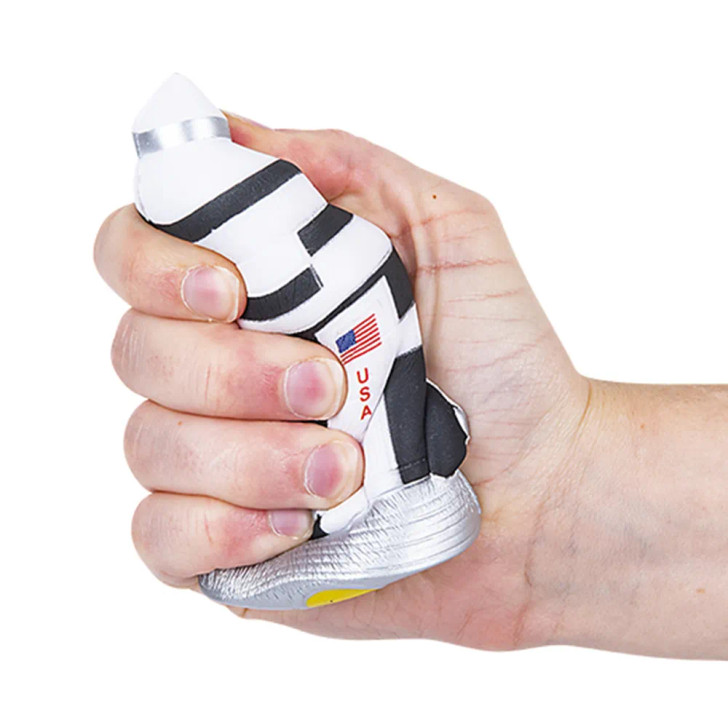 squish toy space rocket 4.5 inch squeezed