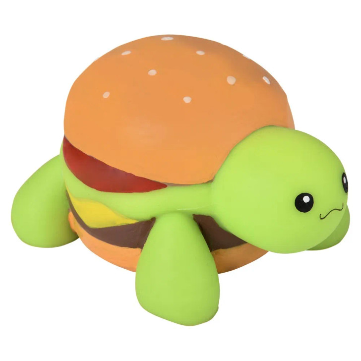squish toy stretch turtle burgers 4 inch side