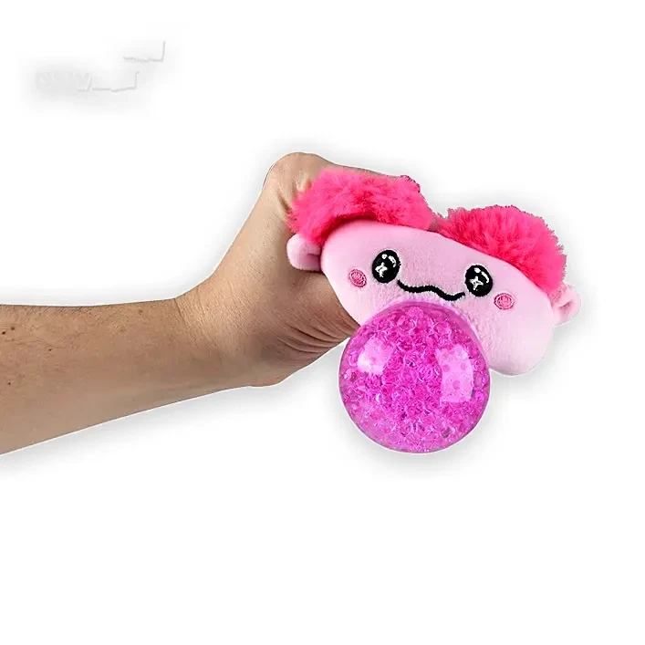 Axolotl Squeezy Bead Plush Balls for Claw Machines and Prize Counters