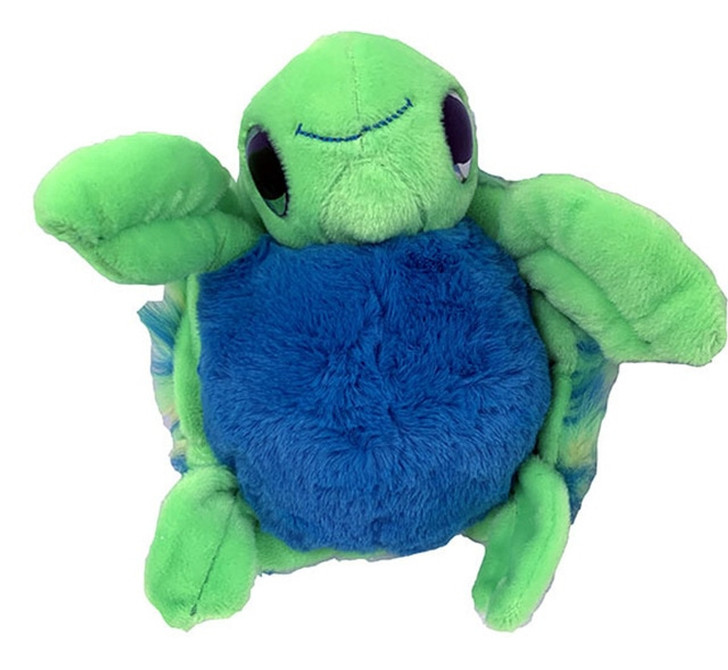 Fancies Turtle 9 Inch Blue-Green with Sparkling Eyes Stuffed Plush Toy Main Picture Left Side