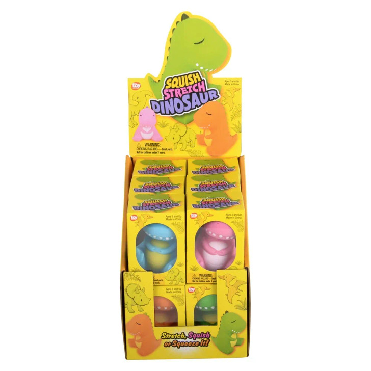 Squish and Stretch Dinosaur Toys for Claw Machines and Prize Counters - View 11