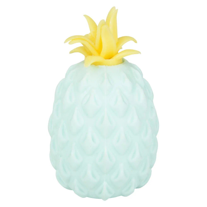 squish toy stretch pineapples 4.33 inch blue