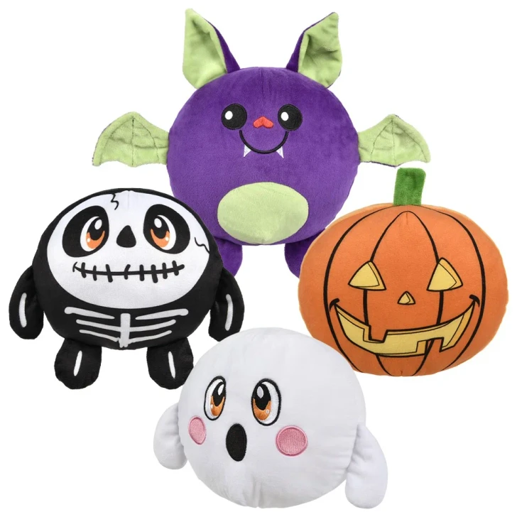 Halloween Plush Character Balls - 7 Inch - Case of 60 - 4 Styles