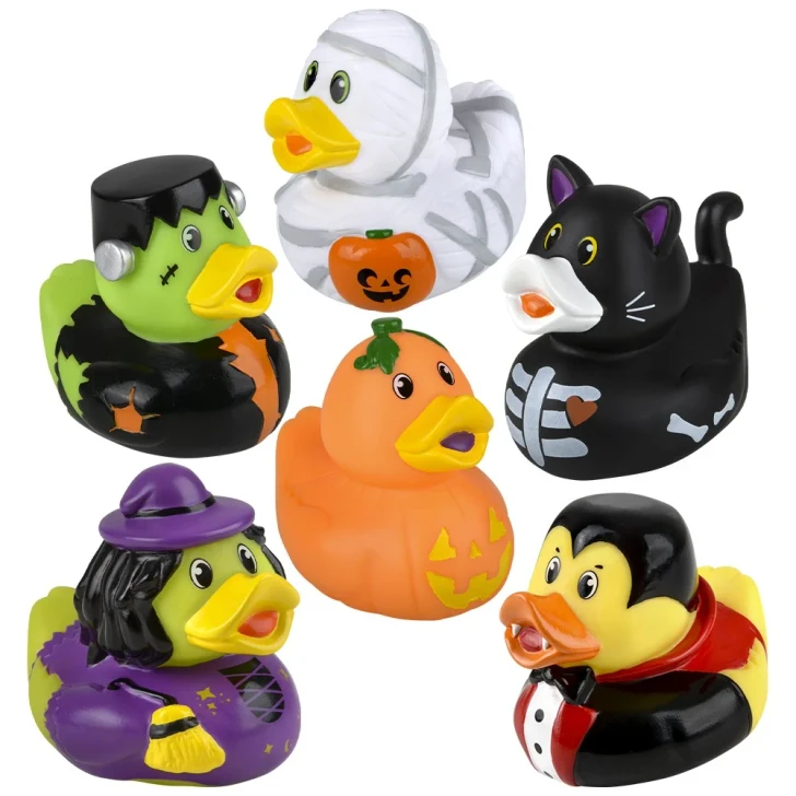 Halloween Rubber Duckies - 3.5 Inch - Case of 72 - 6 Styles