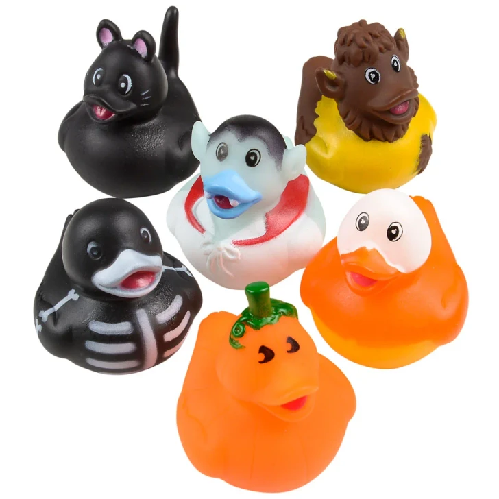 Halloween Rubber Duckies - 2 Inch - Case of 576 - 6 Styles