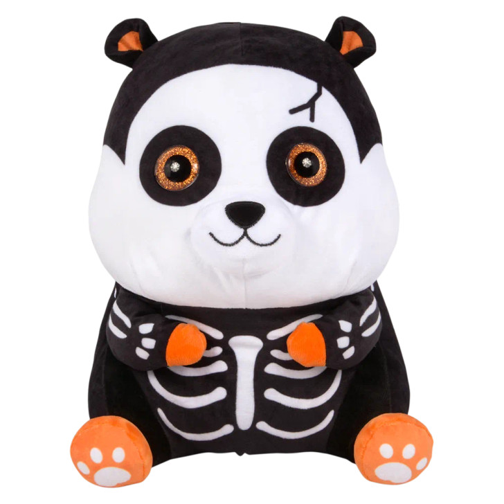 Hamster skeleton plush 13 inch 3 colors orange front 2 view