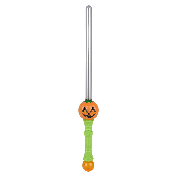 Jack-O-Lantern Light-Up Magic Ball Sword 24 Pieces Bulk, 30 Inch - Halloween Party Favors, Costumes