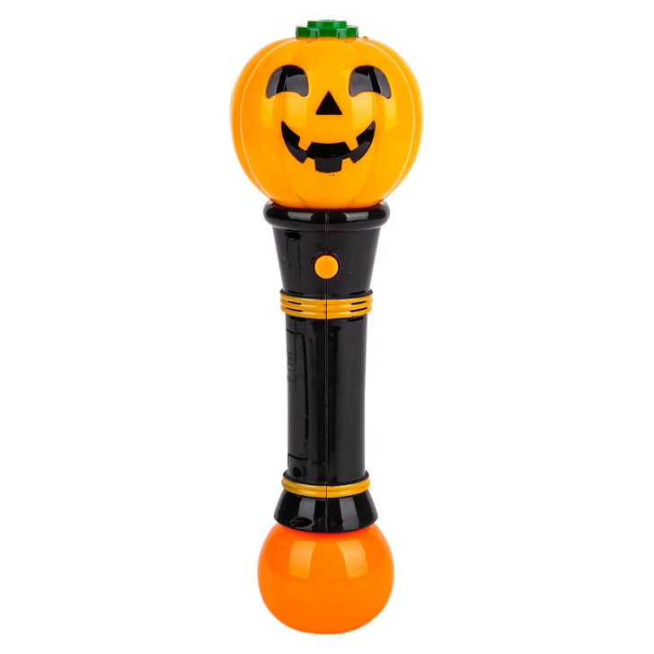 Halloween Jack-O-Lantern Light-Up Bubble Blower Toys - 12 Inch - Case of 12