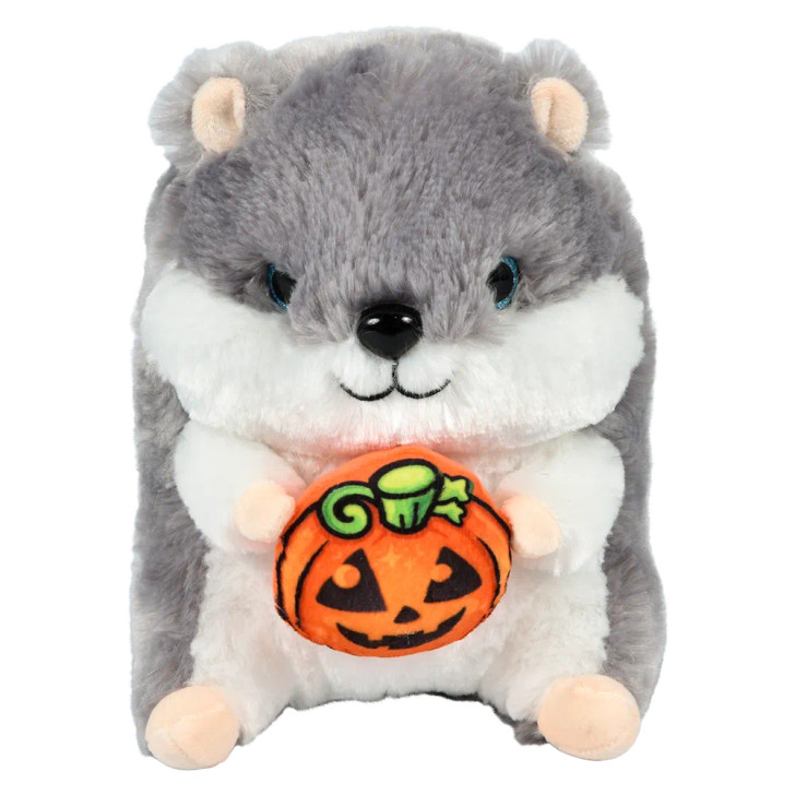 Halloween hamster plush 8.5 inch gray front view