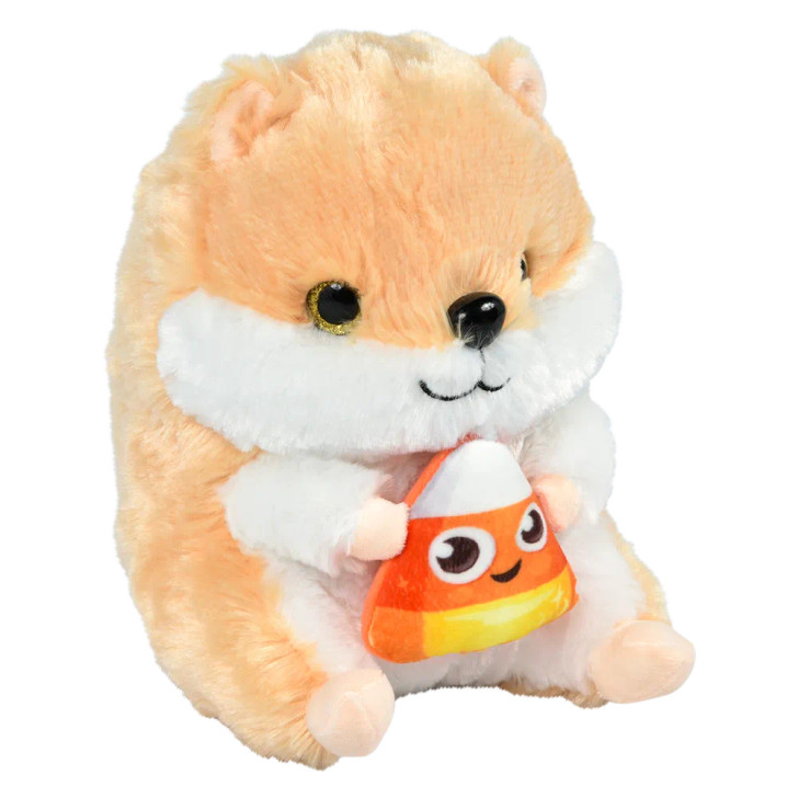 Halloween hamster plush 8.5 inch tan front right view
