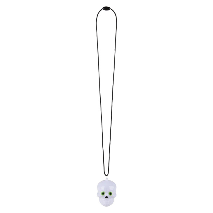 Halloween Light-Up Skull Necklaces - 25 Inch - Case of 144