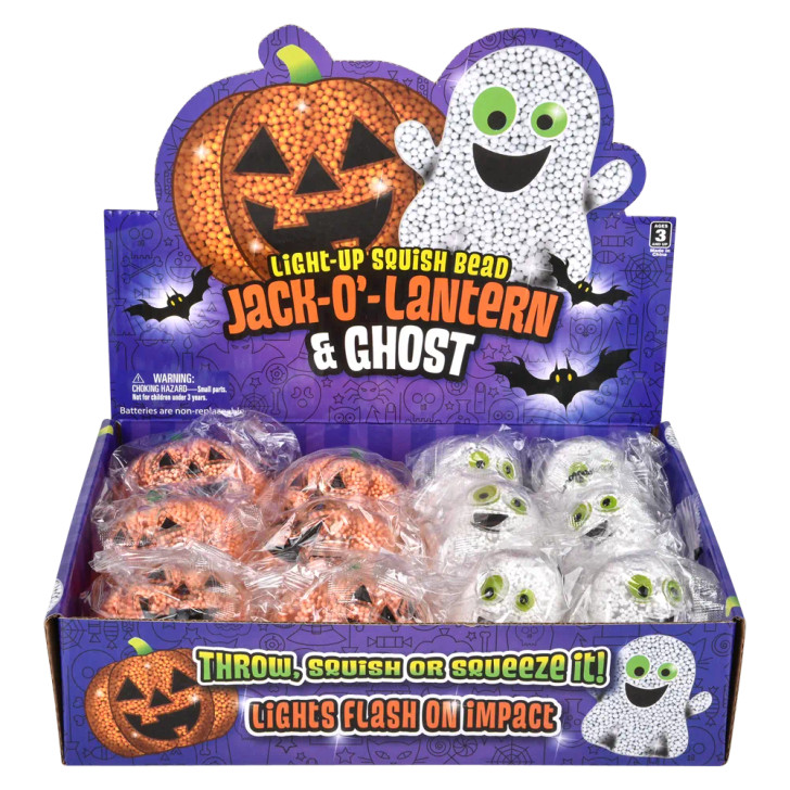 Squishy bead jack o lantern ghost box
