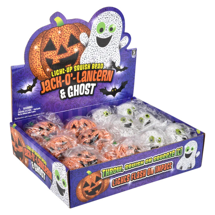 Squishy bead jack o lantern ghost box right