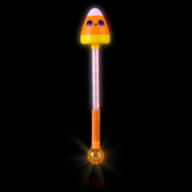 Halloween Light-Up Candy Corn Magic Ball Wands 21" Each