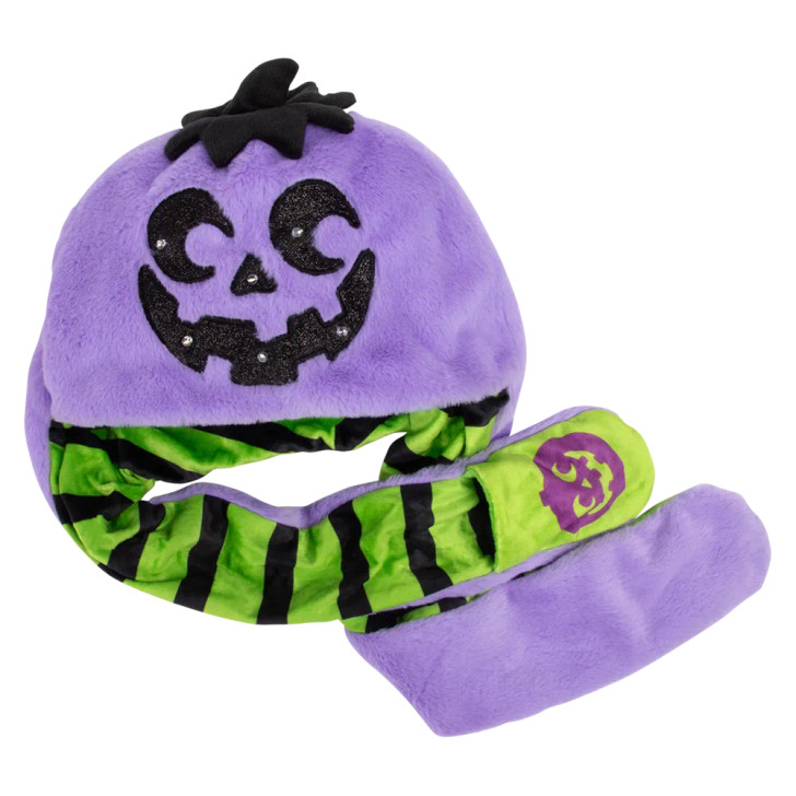 Halloween Light-Up Jack-O-Lantern Plush Hats 3 Colors