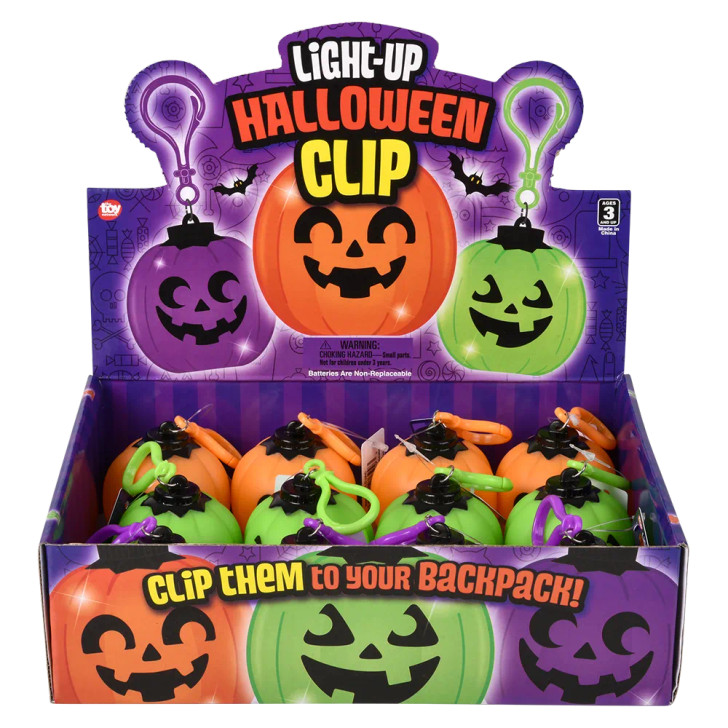 Jack o lantern clip ons 2.5 inch box view