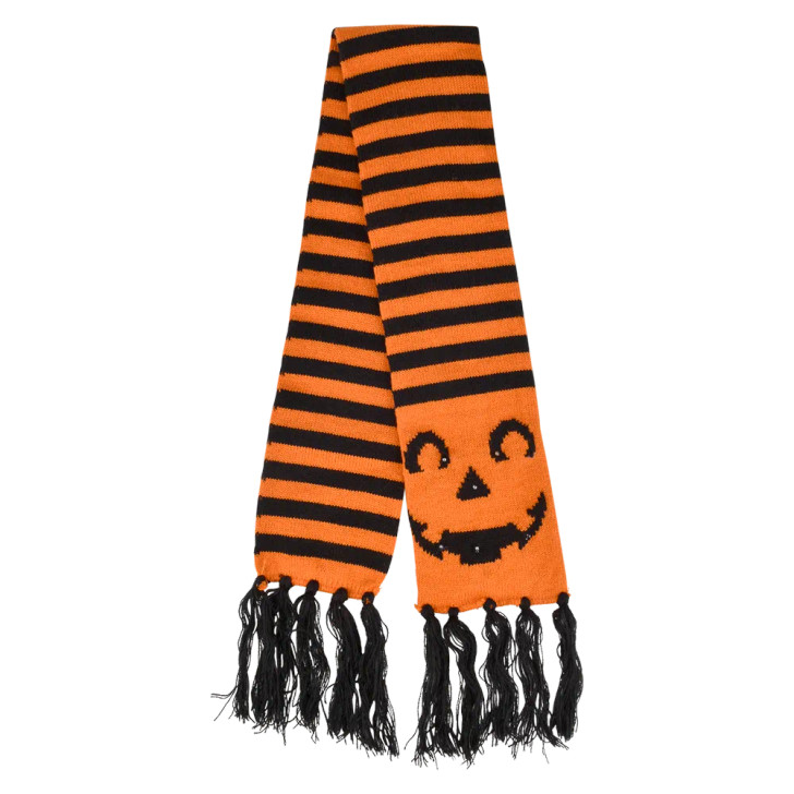 Halloween Light-Up Jack-O-Lantern Scarves 35" Each