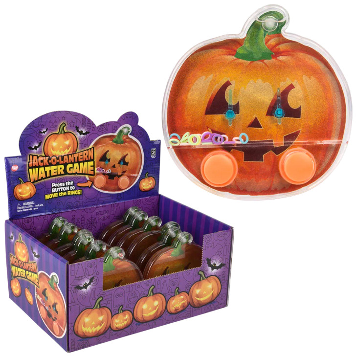 Halloween Jack-O-Lantern Water Games 5" Each