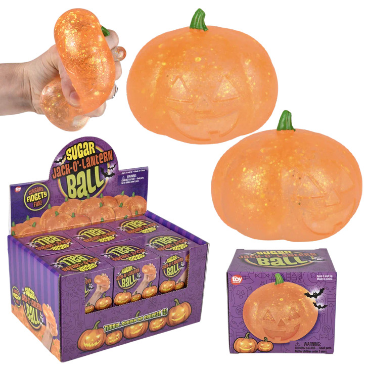Jack o lantern squeezy sugar 3 inch