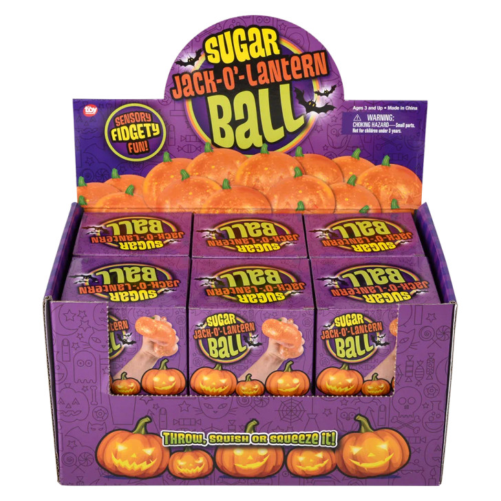 Jack o lantern squeezy sugar 3 inch box