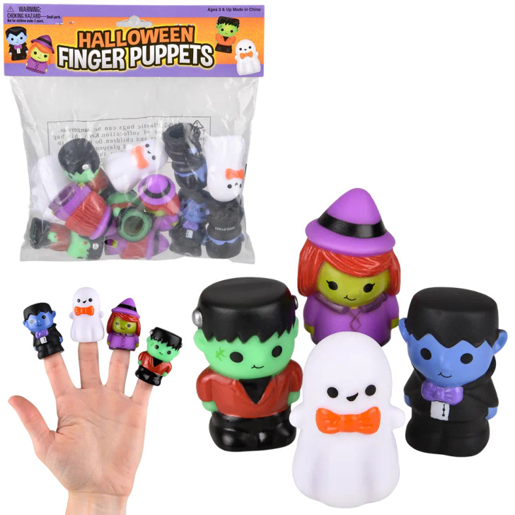 Halloween Finger Puppet Toy Mix 2" Each