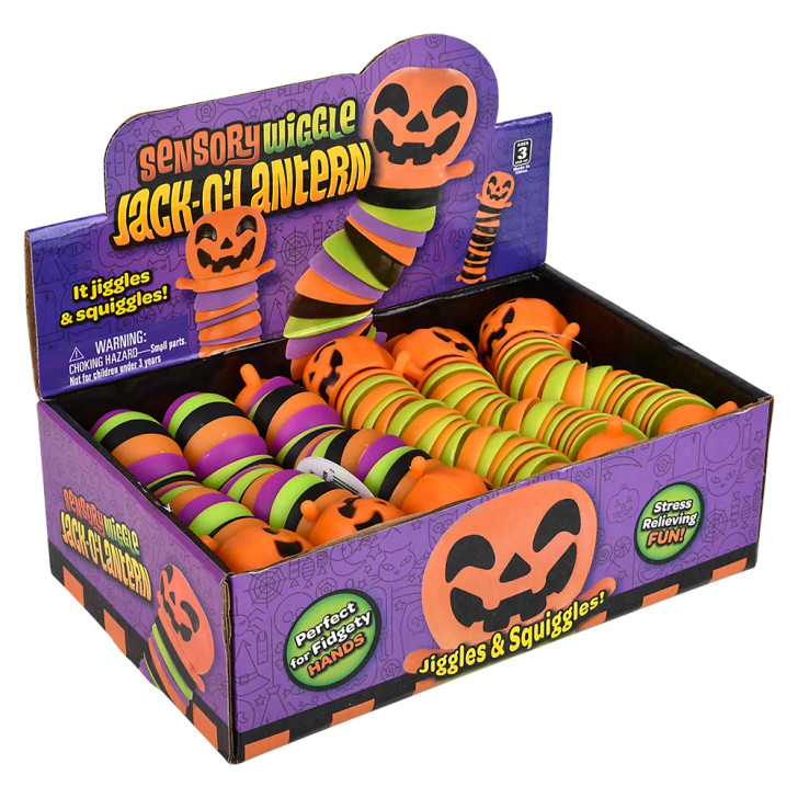 Wiggle fidget jack o lanterns box right