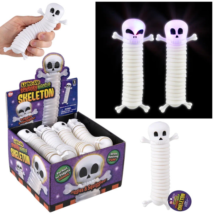 Light up wiggle fidget skeletons