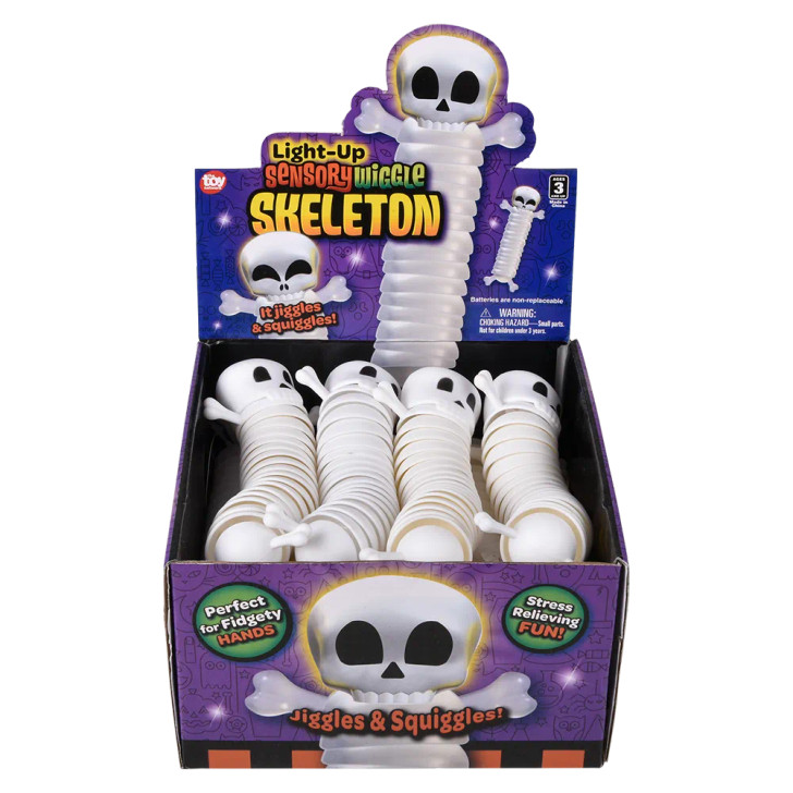 Halloween Light-Up Wiggle Fidget Skeleton Toys for Claw Machines and Prize Counters - View 11