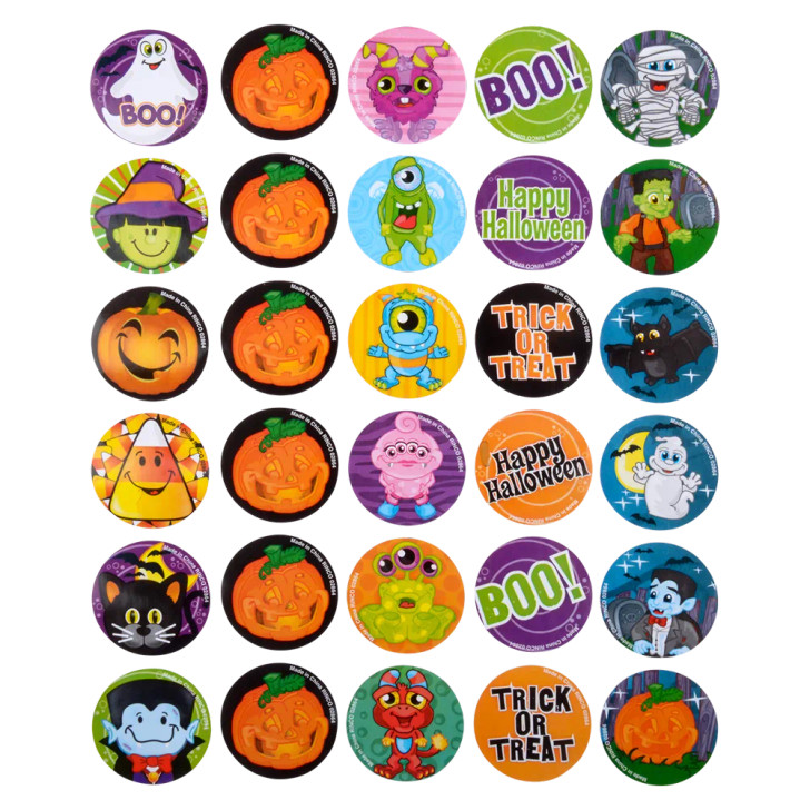 Halloween Roll Stickers 2" Each