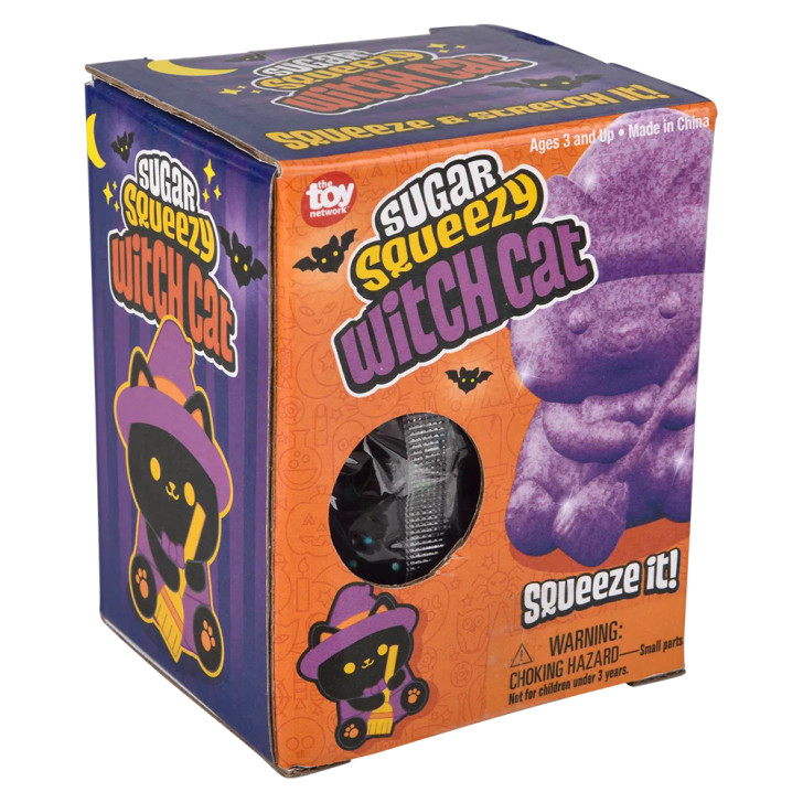 Jumbo Halloween witch cat squeezies box right