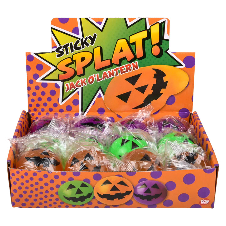 Halloween Splat Jack-O-Lantern Toy Mix Bulk Carnival Prizes