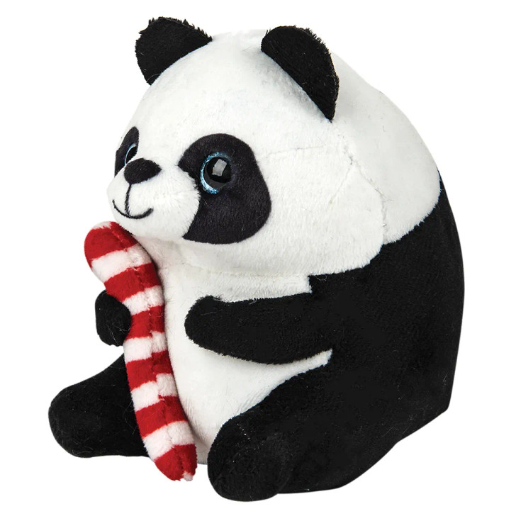 Bulk Christmas plush animals 156pc 5in cat sloth panda gifts decor prizes panda left side