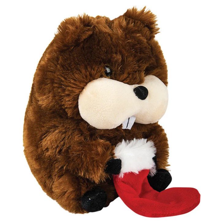 Bulk Christmas plush animals 64pc 7in cat sloth panda gifts decor prizes beaver right